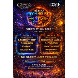 Retro House Techno Time Club le 27 Juin 2026
